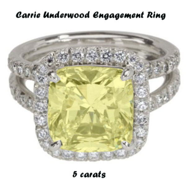 Carrie Underwood engagement ring - 5 carats