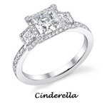 Cinderella Engagement ring by Disney